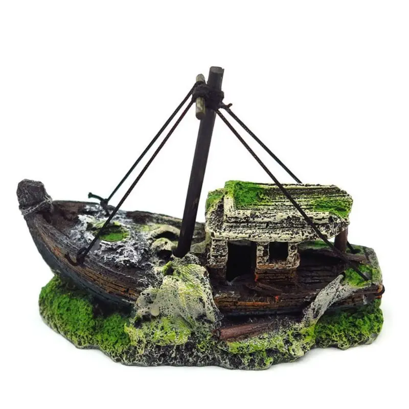 Bateau coulé aquarium