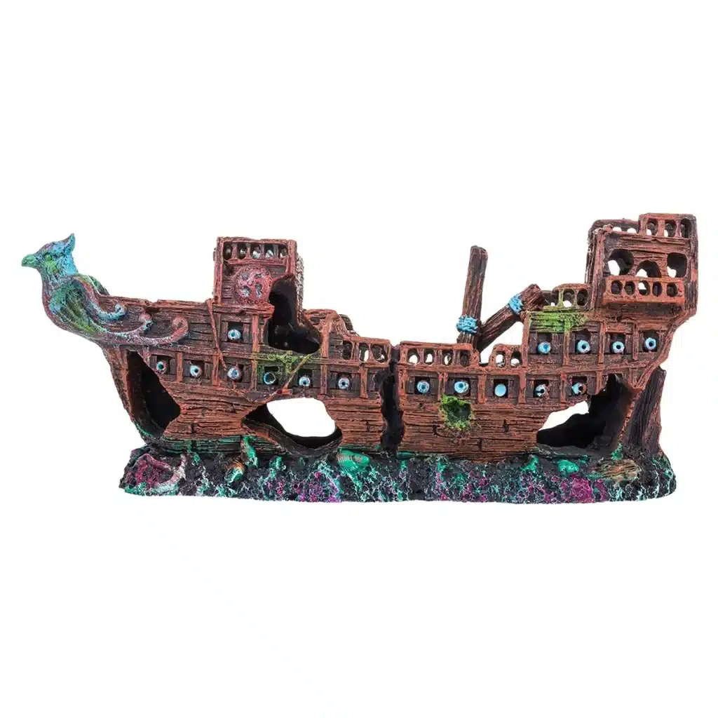 Bateau coulé aquarium
