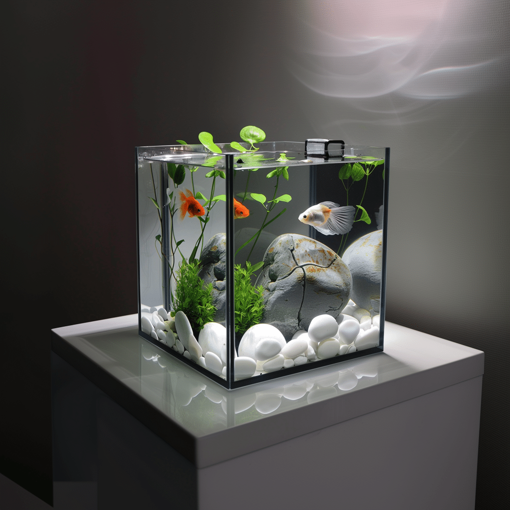 décoration petit aquarium