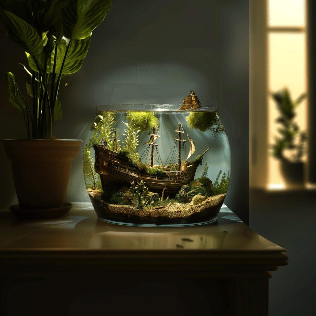 deco navire aquarium