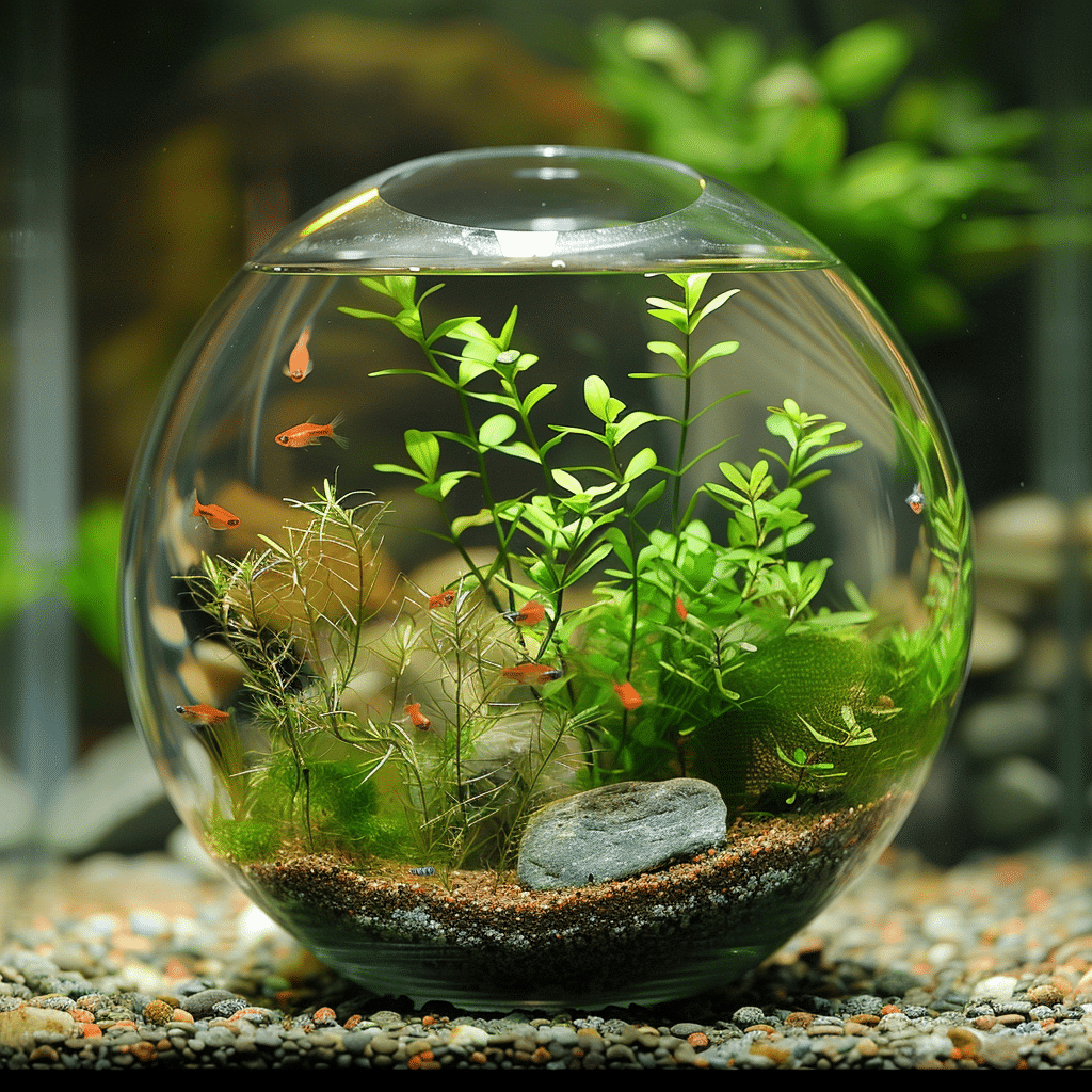 decoration aquarium plante