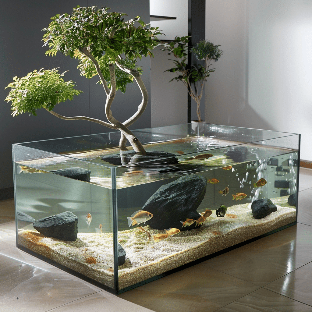 deco aquarium zen