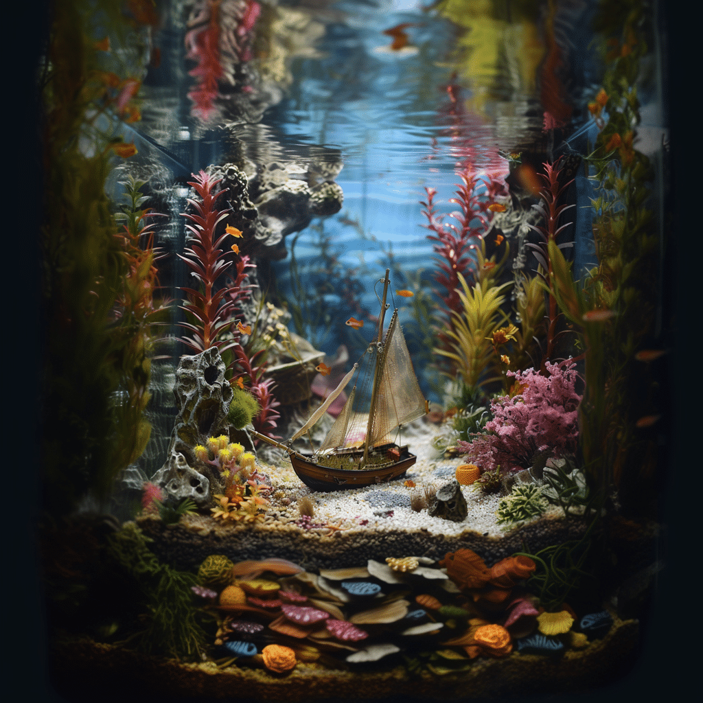 bateau décoration aquarium