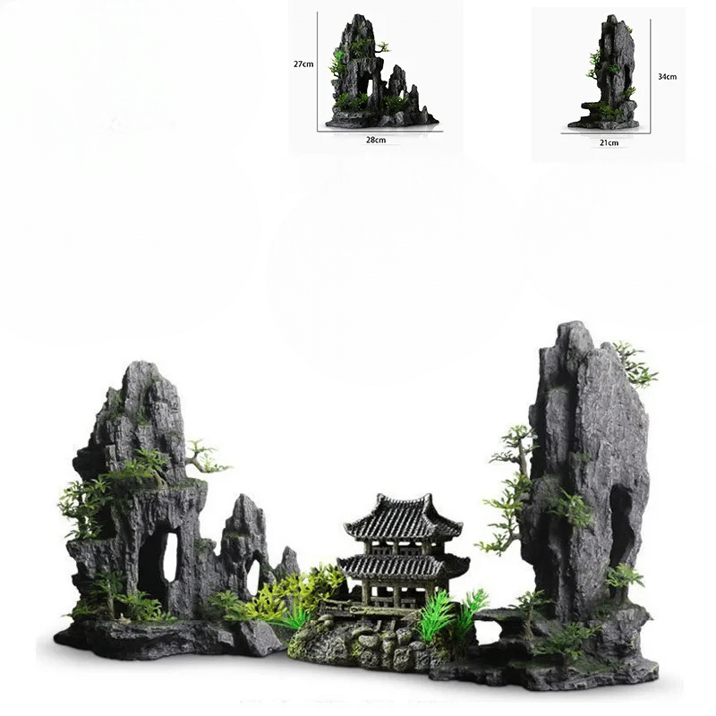 décoration aquarium asiatique
