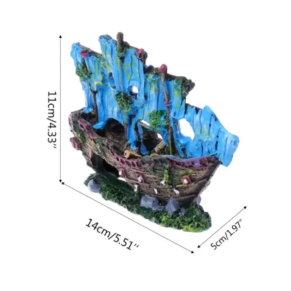 Bateau ornement aquarium