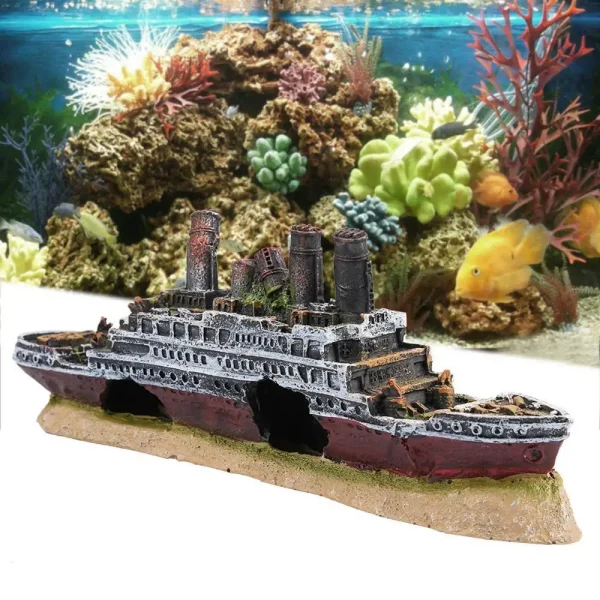Bateau aquarium pour poisson