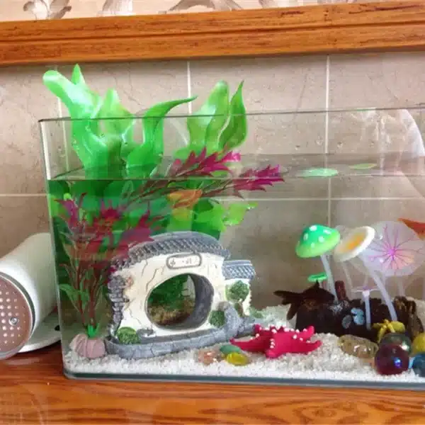 décoration aquarium poisson japonais