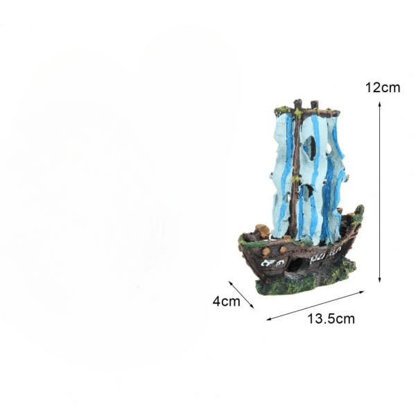 Bateau aquarium pour poisson