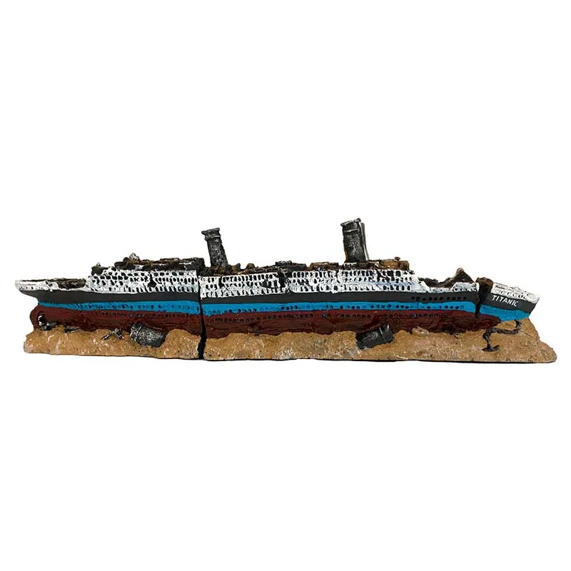 Bateau coulé aquarium