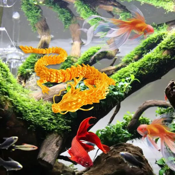 décoration aquarium poisson japonais