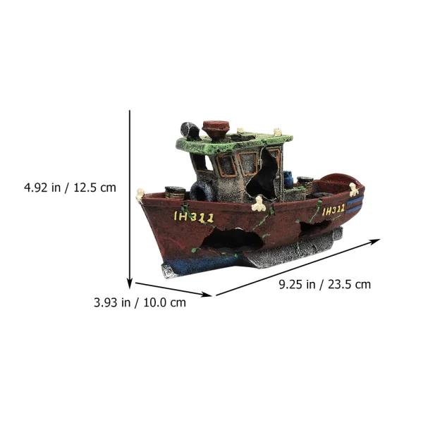 Bateau aquarium pour poisson