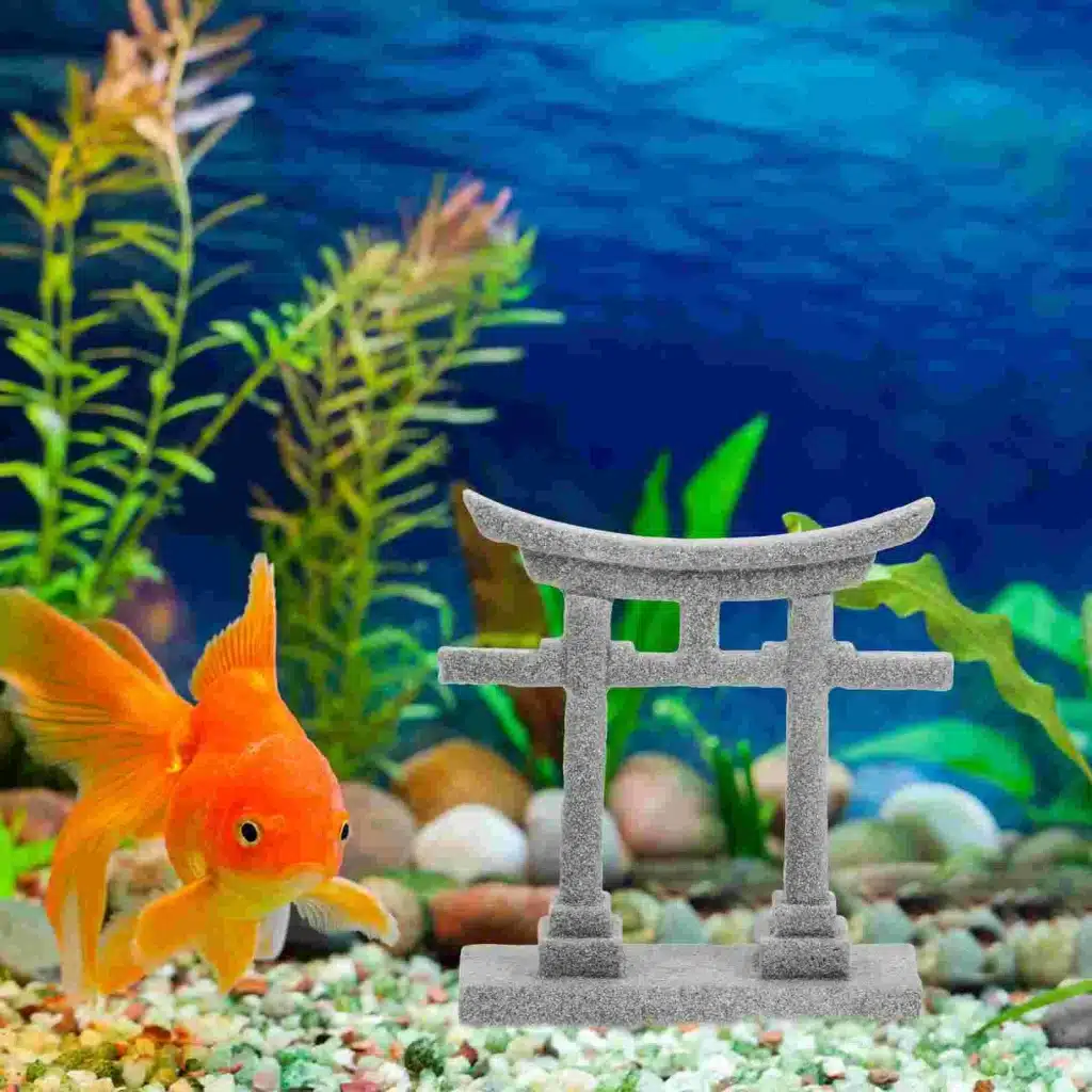 décoration aquarium japonaise