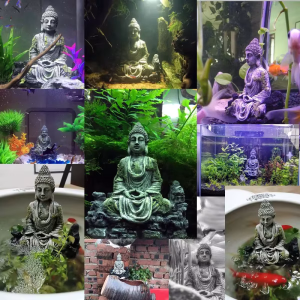 décoration zen pour aquarium