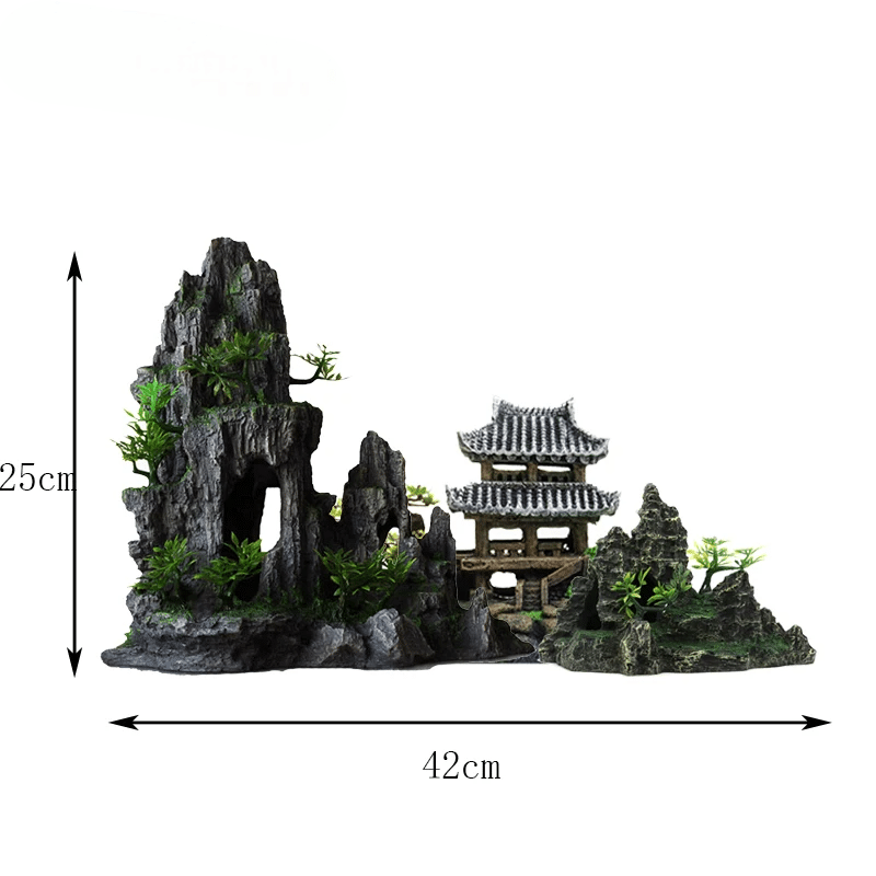 décor aquarium asiatique