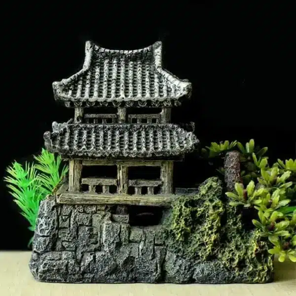 décoration aquarium japonaise