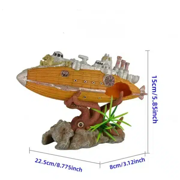 Bateau aquarium pour poisson