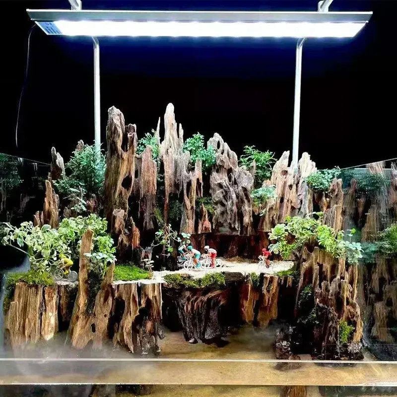 En Bois naturel poreux aquarium terrarium 20-30cm
