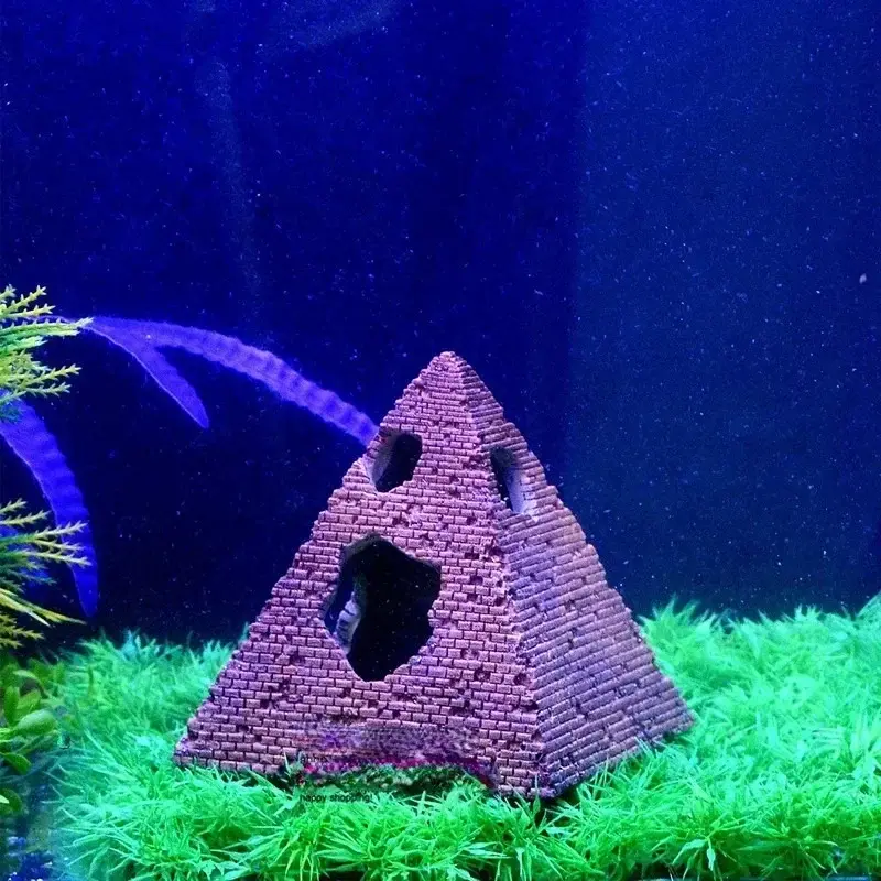 pyramides résine aquarium texture pierre