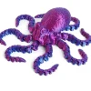 Poulpe articulé 17cm multicolore en PLA imprimé en 3D