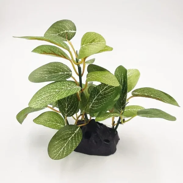 Plante artificielle d'aquarium verte en plastique