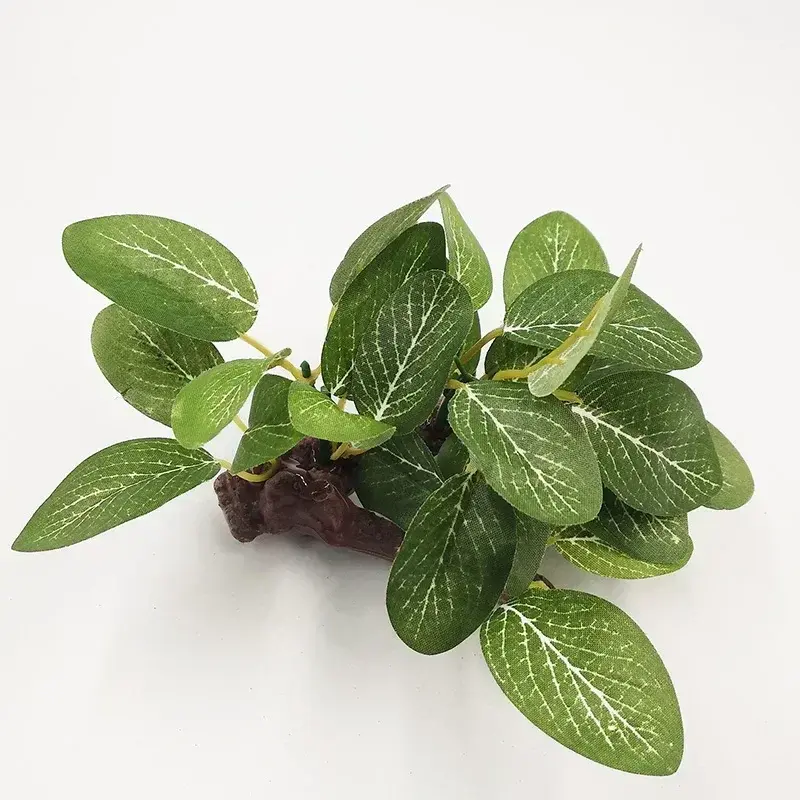 Plante artificielle d'aquarium verte