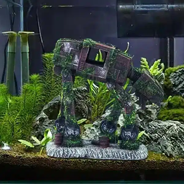 Décoration aquarium AT-AT Star Wars épave