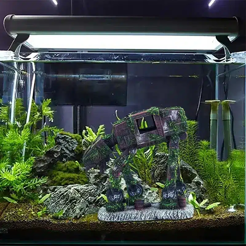 Accessoire aquarium AT-AT Star Wars épave cachette poissons