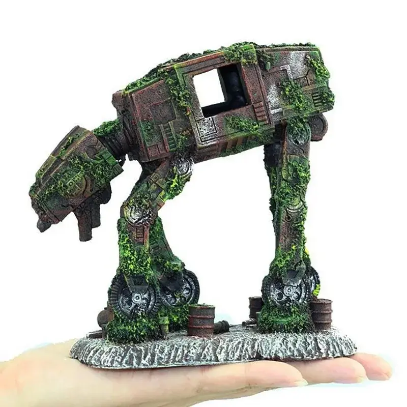 Ornement aquarium AT-AT Star Wars épave cachette poissons
