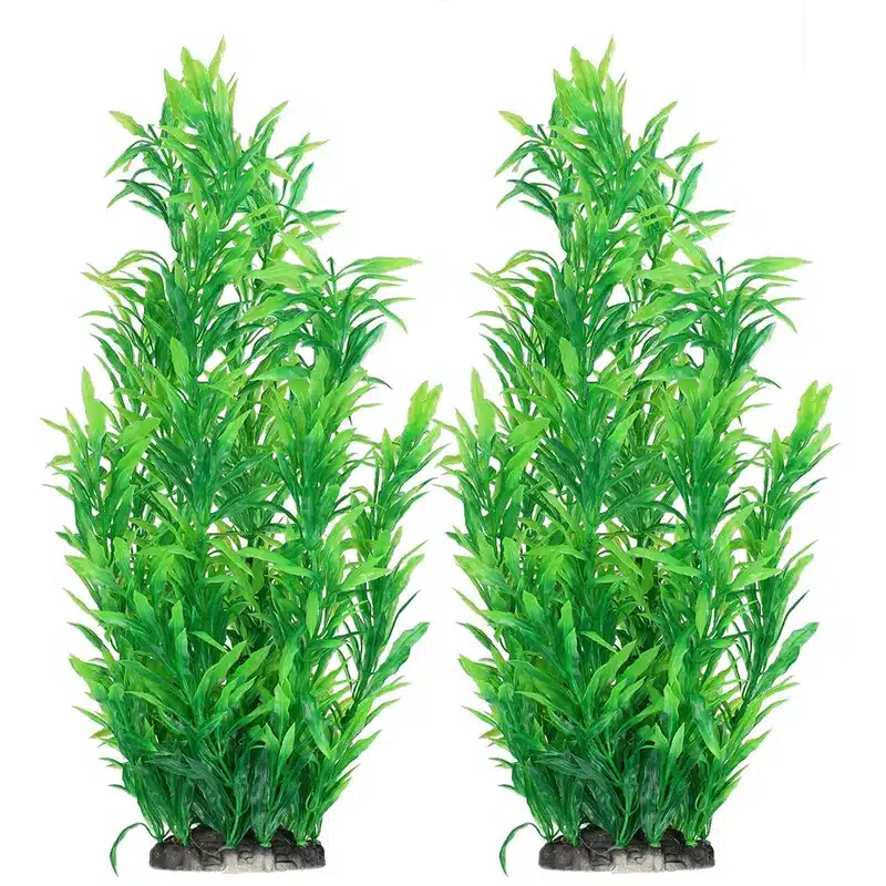 plantes artificielles vertes hautes environ 40cm pour aquarium.