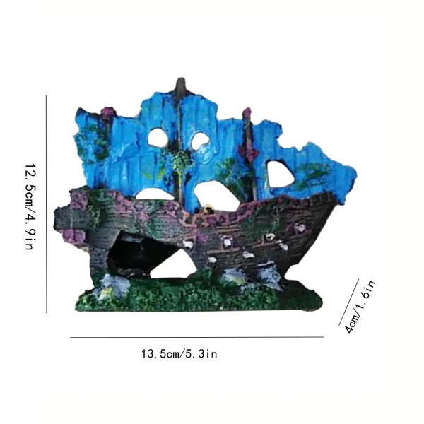 Décoration aquarium résine