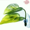 Accessoire Aquarium : 2 Feuilles Artificielles Betta 8x9cm Ventouse