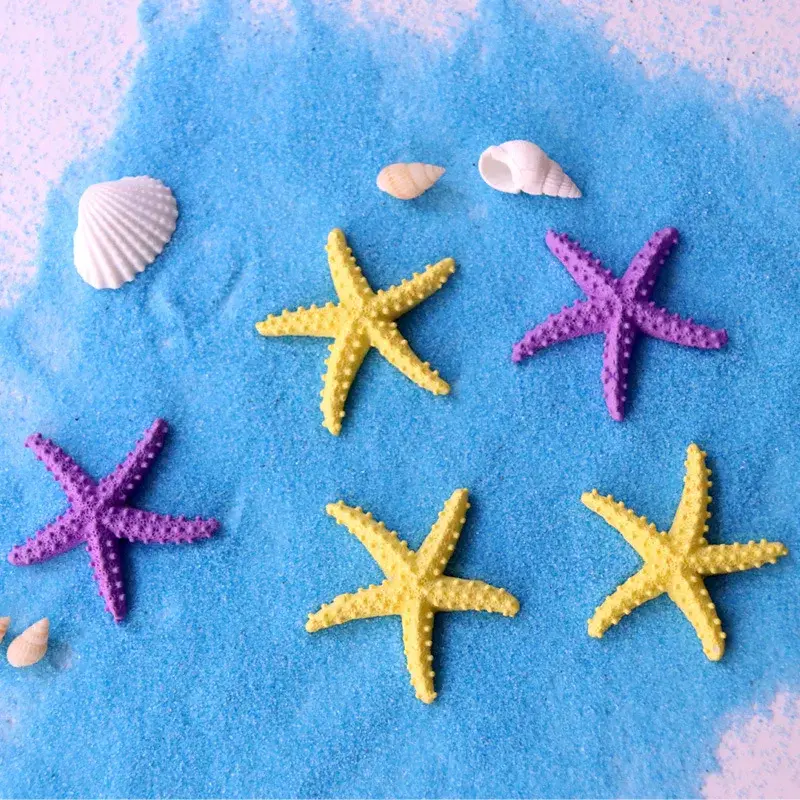 Deco Lot de 2 Etoiles de mer en Résine Décoration pour Petit Aquarium