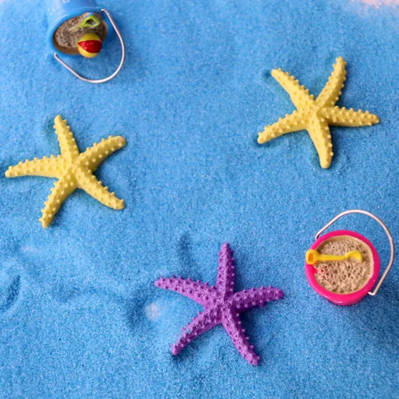 Lot de 2 Etoiles de mer en Résine Décoration pour votre Petit Aquarium
