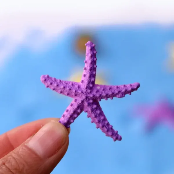 Lot de 2 Etoiles de mer en Résine Décoration