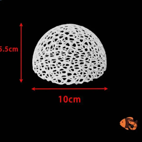 Lot de 4 Boules Tailles en Plastique Différents Coloris Grottes pour Poissons