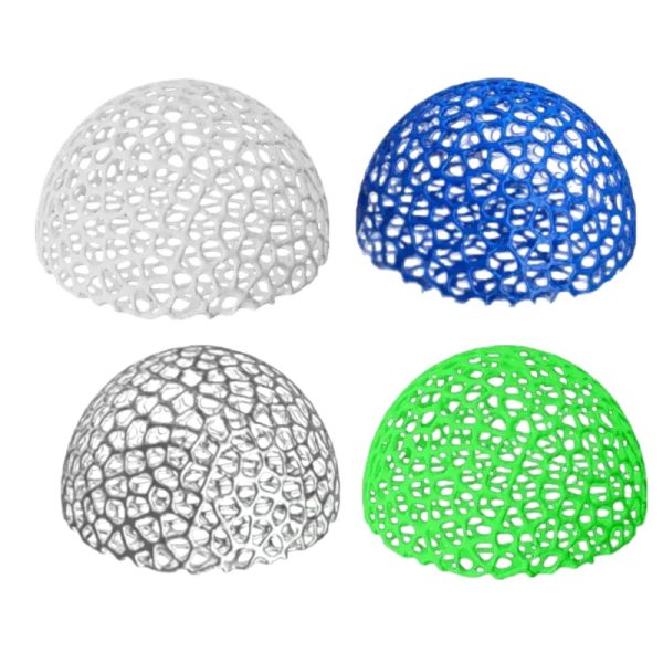 Lot de 4 Boules en Plastique Différents Coloris Grottes pour Poissons
