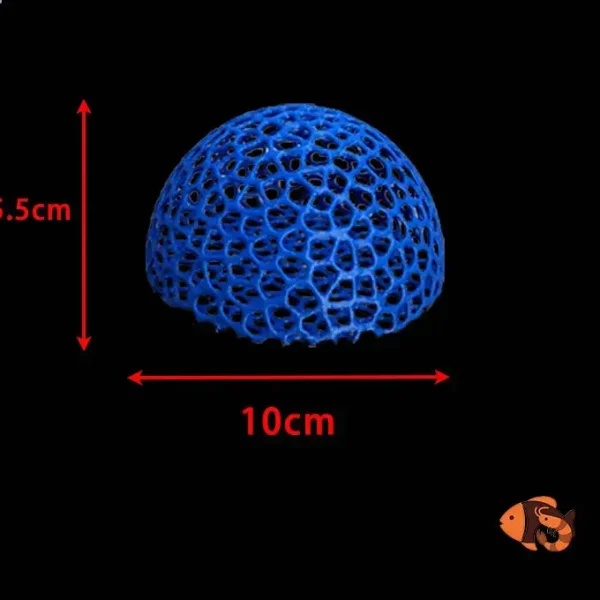 4 Boules en Plastique Différents Coloris Grottes pour Poissons
