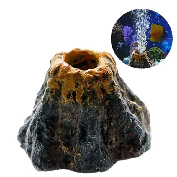 Ornement Petit Volcan de 5x6,5cm en Résine avec Outil d'oxygénation