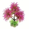 Décoration aquarium arbre rose artificielle 15x6cm