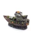 Décoration aquarium épave bateau résine aspect bois vieilli 7cm