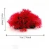 Petite Boule d'Herbe Aquatique et Artificielle Rouge de 6x7cm